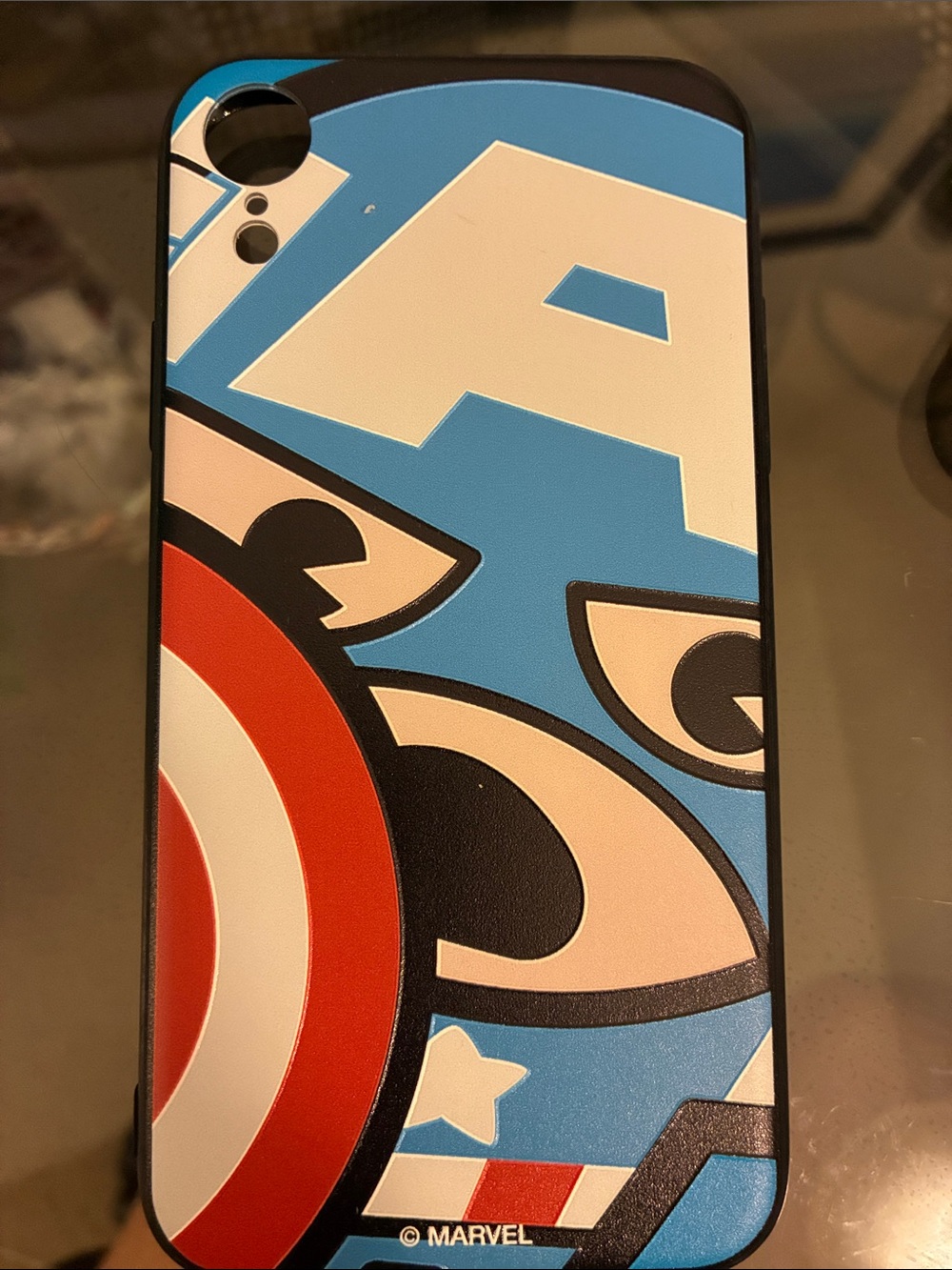 Marvel Captain America Red White Blue Shield Graphic Phone Case